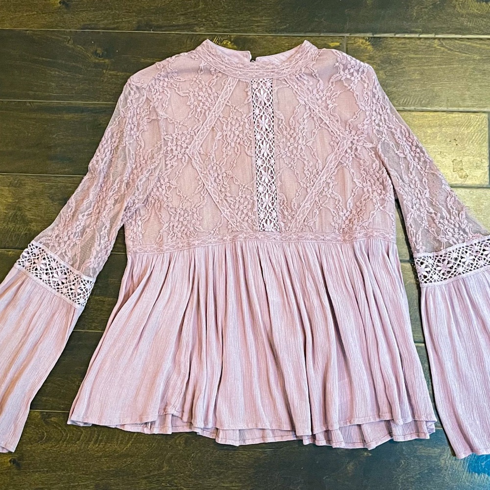 Dusty rose blouse